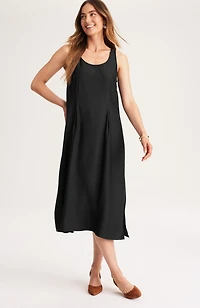 mixed-media two-piece sweater dress