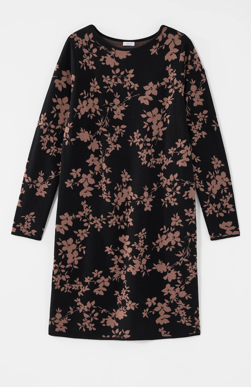 jacquard sweater dress