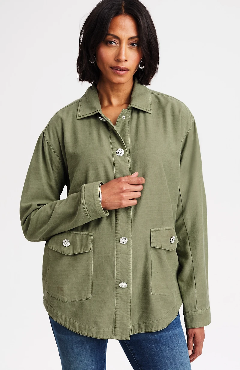 embellished relaxed jacket