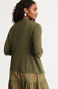 pure jill open-front dress cardi