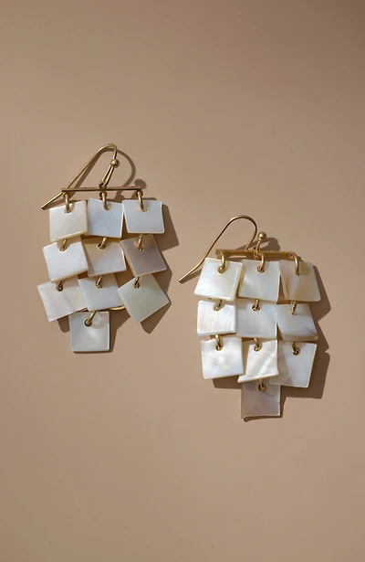 shell chandelier earrings