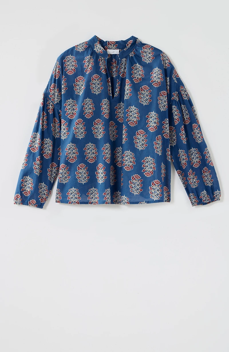 printed cotton top