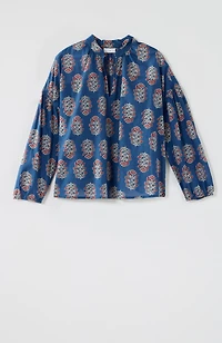 printed cotton top