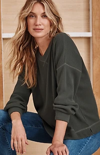 relaxed waffle top