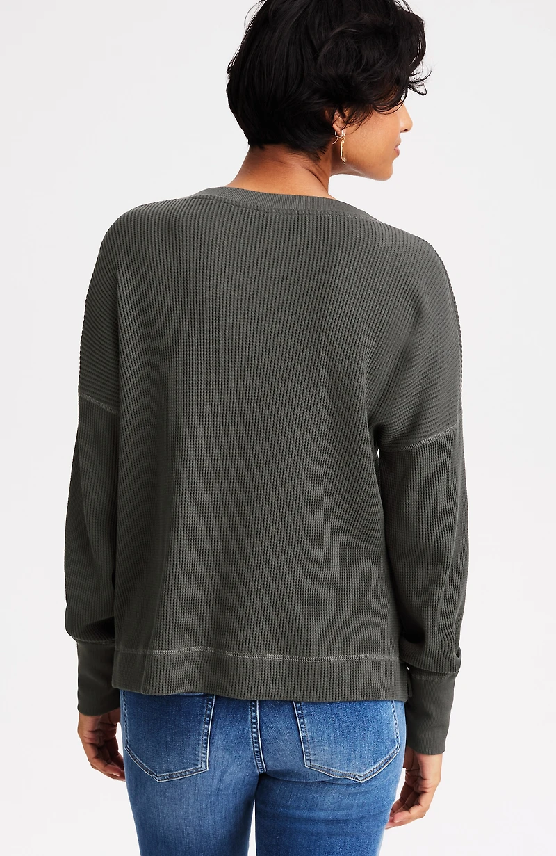 relaxed waffle top