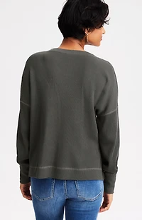 relaxed waffle top