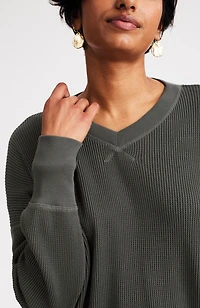 relaxed waffle top