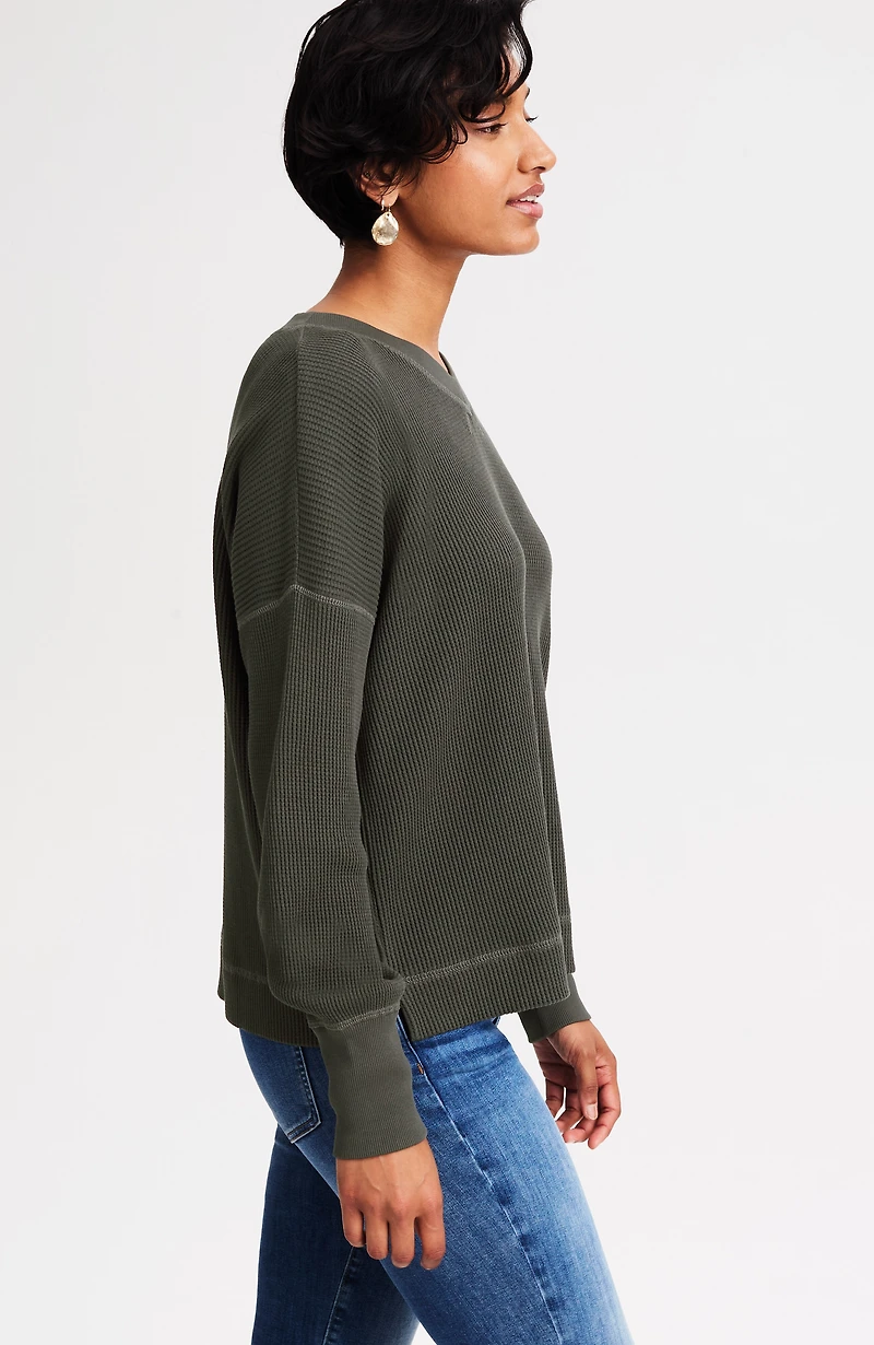 relaxed waffle top