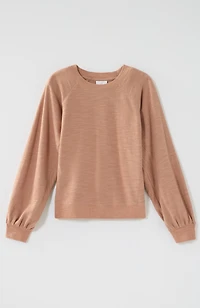 seamed french terry sweatshirt