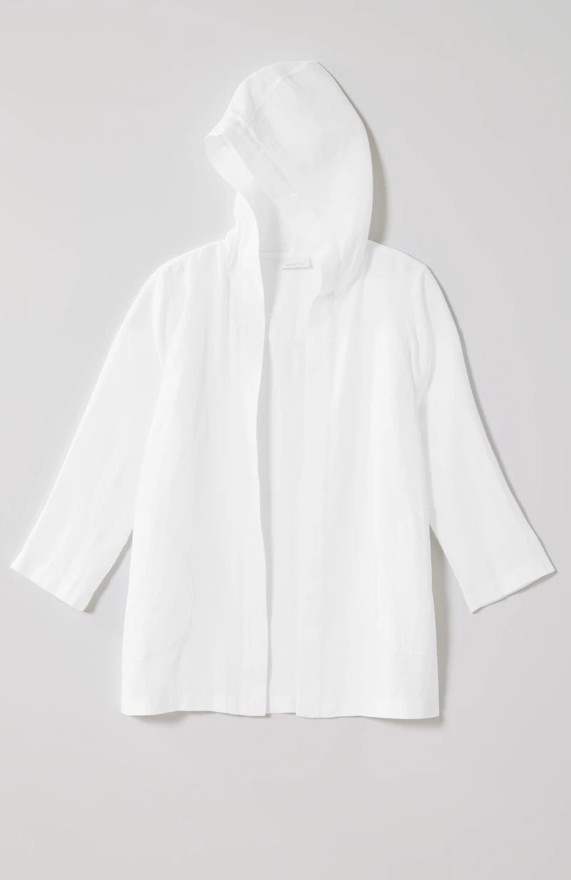 pure jill linen hooded jacket
