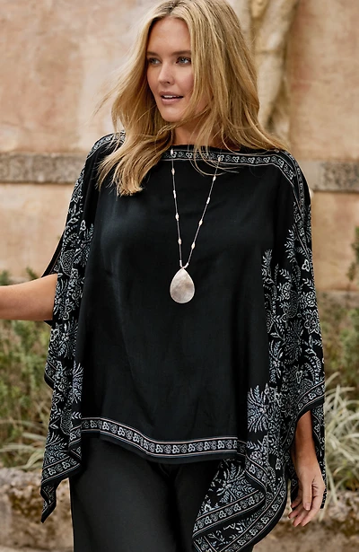 botanical poncho