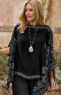 botanical poncho