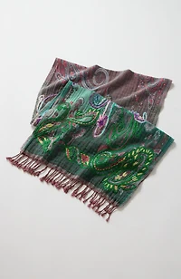 compassion fund paisley jacquard scarf