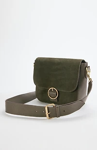 suede & leather crossbody