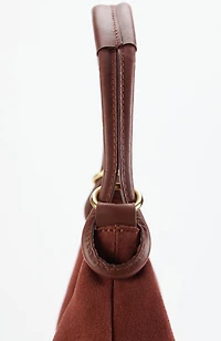suede & leather tote