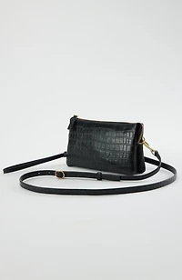 embossed leather 3-in-1 crossbody