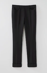 versatile cotton-stretch cuffed pants