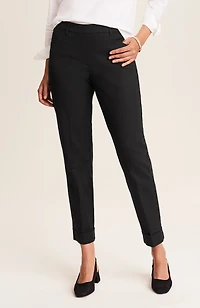 versatile cotton-stretch cuffed pants