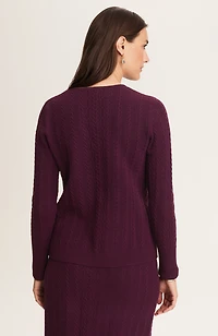 cabled sweater pullover