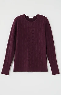 cabled sweater pullover