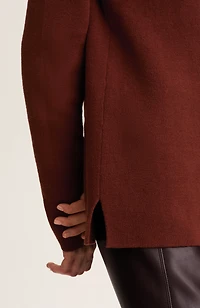 majestic cowl-neck sweater