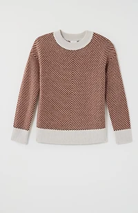 chevron-pattern sweater