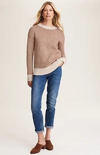 chevron-pattern sweater