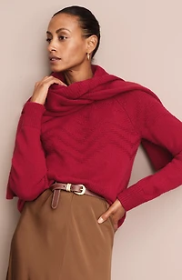 textured-yoke sweater