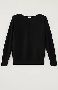 dolman-sleeve shimmer sweater