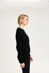 dolman-sleeve shimmer sweater