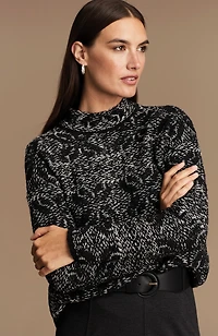 reversed-jacquard sweater