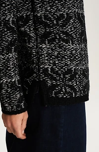 reversed-jacquard sweater
