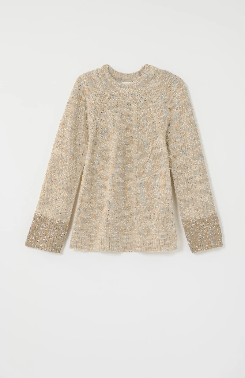 pure jill textured-stitch pullover sweater