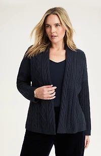 mixed-cable cardi