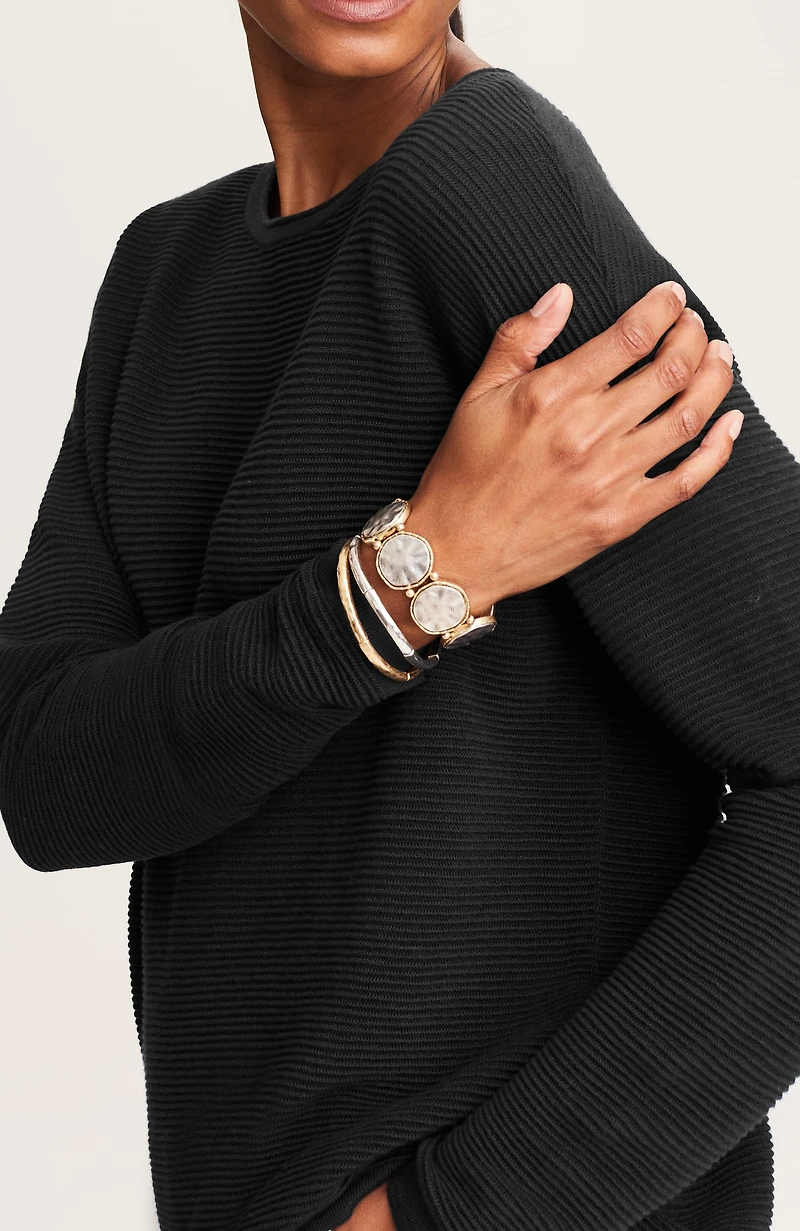 wearever ottoman-textured sweater