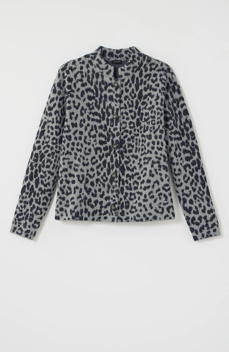 wearever leopard-pattern cardi