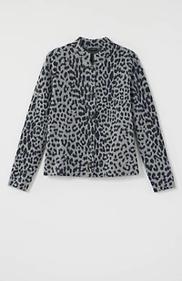 wearever leopard-pattern cardi