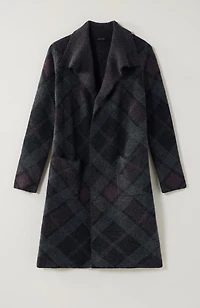 wearever shawl-collar open-front cardi