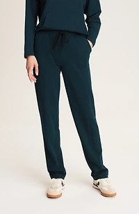 fit fleece straight-leg pants