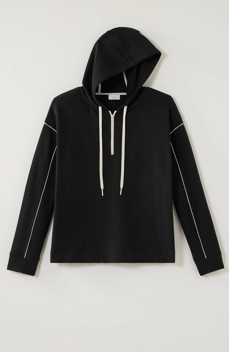 fit cozy contrast-trimmed sweatshirt