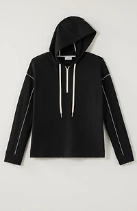 fit cozy contrast-trimmed sweatshirt