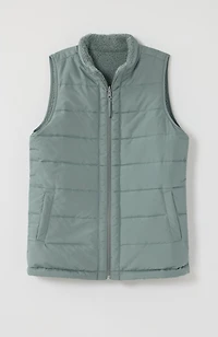 fit reversible sherpa vest