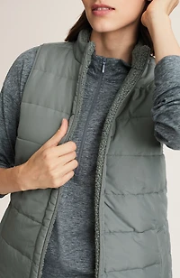 fit reversible sherpa vest