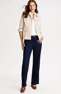cotton-stretch trapunto-stitched popover