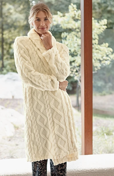 sleep cozy quilted robe