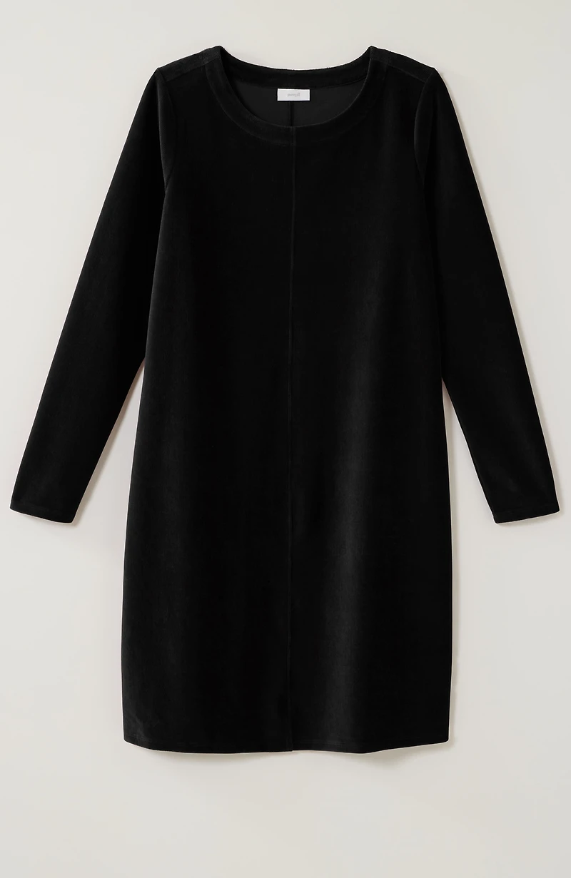 pure jill corded velour dress