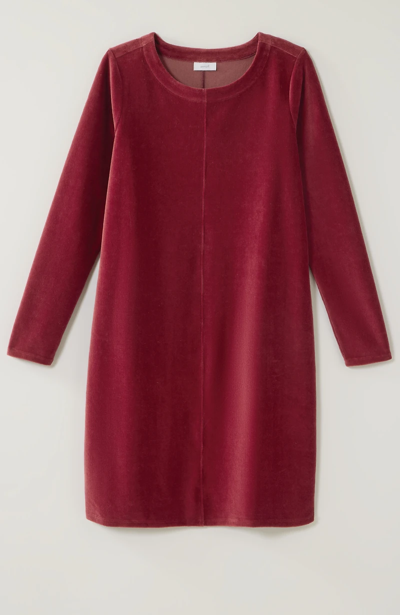 pure jill corded velour dress