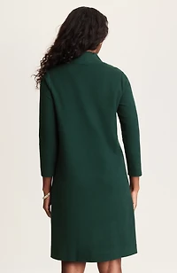 pure jill diagonal-knit dress