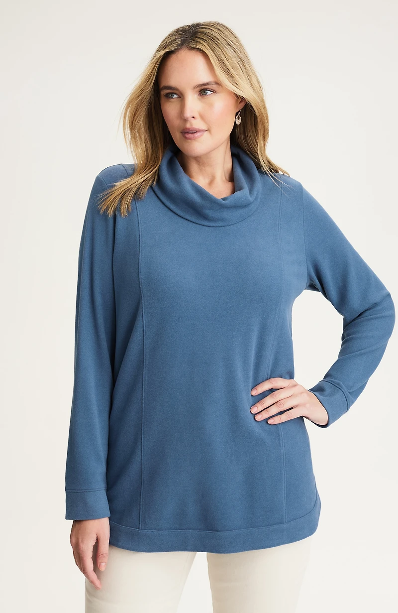 cozy seamed tunic