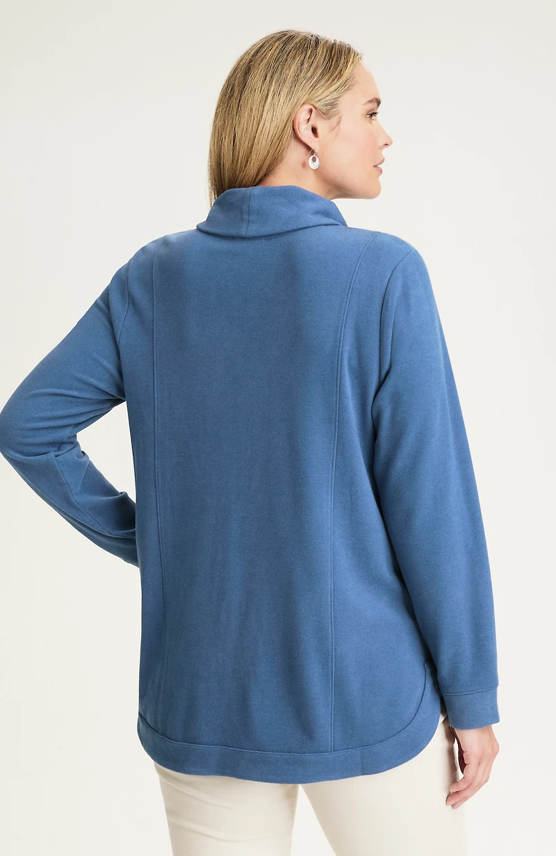 cozy seamed tunic